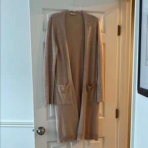 Women's Beige Cardigan Sweater